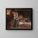 Fille olandese sbucciante delle patate - Wilder M. Darling — quadro incorniciato alla parete