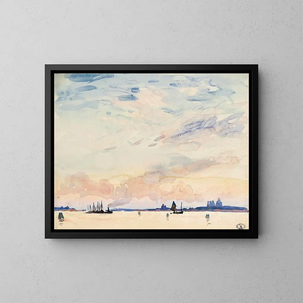 La lagune di Venezia - Wilfrid Gabriel de Glehn — quadro incorniciato alla parete
