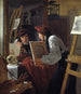 Un giovane artista Ditlev Blunck che esamina uno schizzo in uno specchio - Wilhelm Bendz — vista dell’opera