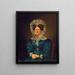 Ritratto di Mette Sophie Fuglsang, la zia dell'artista - Wilhelm Bendz — quadro incorniciato alla parete