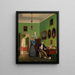La famiglia Waagepetersen - Wilhelm Bendz — quadro incorniciato alla parete