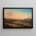 Vista di Roma alla luce della sera - Wilhelm Brücke — quadro incorniciato alla parete