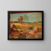 Vista da un fienile - Wilhelm Busch — quadro incorniciato alla parete