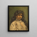 Ritratto di una giovane ragazza - Wilhelm Friedenberg — quadro incorniciato alla parete