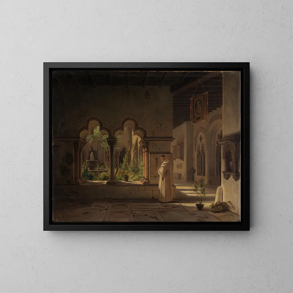 Cloître di San Pablo a Barcellona - Wilhelm Gail — quadro incorniciato alla parete