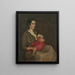 Madre con bambino - Wilhelm Haller — quadro incorniciato alla parete