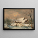 Paesaggio invernale innevato - Wilhelm Heinrich Schneider — quadro incorniciato alla parete