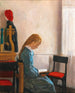 Una ragazza con un libro - Wilhelm Holter — vista dell’opera