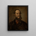 Ritratto del pittore animalista Josef Wolf - Wilhelm Kümpel — quadro incorniciato alla parete