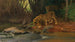 Lions al ruscello della giungla - Wilhelm Kuhnert — vista dell’opera