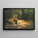 La Tanière des lions - Wilhelm Kuhnert — quadro incorniciato alla parete