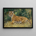 Tigre in allerta - Wilhelm Kuhnert — quadro incorniciato alla parete