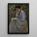 Femme lisant à Dachau - Wilhelm Ludwig Lehmann — quadro incorniciato alla parete