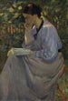 Femme lisant à Dachau - Wilhelm Ludwig Lehmann — vista dell’opera