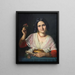 Una donna romana in costume di fantasia - Wilhelm Marstrand — quadro incorniciato alla parete