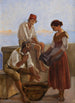 Une jeune fille et deux pêcheurs - Wilhelm Marstrand — vista dell’opera