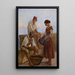 Une jeune fille et deux pêcheurs - Wilhelm Marstrand — quadro incorniciato alla parete