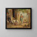 Bambino che impara a camminare - Wilhelm Marstrand — quadro incorniciato alla parete