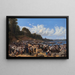 I fedeli che arrivano in barca alla chiesa parrocchiale di Leksand sul lago Siljan, Svezia - Wilhelm Marstrand — quadro incorniciato alla parete