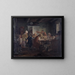 Collège politique, d'après l'Acte I, Scène 2 de La Tinker politique de Ludvig Holberg - Wilhelm Marstrand — quadro incorniciato alla parete