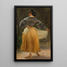 Femme romaine dansant Studio per Romani riuniti per la festa in un'osteria - Wilhelm Marstrand — quadro incorniciato alla parete