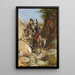 Don Quichotte et Sancho Panza rentrent des montagnes noires - Wilhelm Marstrand — quadro incorniciato alla parete