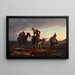 La prima cavalcata di Don Chisciotte verso casa - Wilhelm Marstrand — quadro incorniciato alla parete