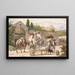 Paesani in viaggio verso Roma - Wilhelm Marstrand — quadro incorniciato alla parete