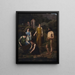 Nausicaa apporta i vestiti di Ulisse naufragato - Wilhelm Marstrand — quadro incorniciato alla parete