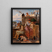 Studio della vita napoletana - Wilhelm Marstrand — quadro incorniciato alla parete
