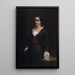 Portrait de Mademoiselle Vilhelmine Ville Hage plus tard Madame Heise 1838-1912 - Wilhelm Marstrand — quadro incorniciato alla parete