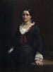 Portrait de Mademoiselle Vilhelmine Ville Hage plus tard Madame Heise 1838-1912 - Wilhelm Marstrand — vista dell’opera