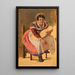 Femme romaine avec un enfant Studio per la festa di Sant'Antonio a Roma - Wilhelm Marstrand — quadro incorniciato alla parete