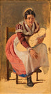 Femme romaine avec un enfant Studio per la festa di Sant'Antonio a Roma - Wilhelm Marstrand — vista dell’opera
