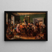 Scène d'une vente aux enchères - Wilhelm Marstrand — quadro incorniciato alla parete