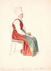 Paysanne svedese seduta con un foulard sulla testa - Wilhelm Marstrand — vista dell’opera