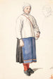 Giovane contadina svedese in piedi - Wilhelm Marstrand — vista dell’opera