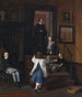 La donna e i bambini dell'artista nell'atelier di Charlottenborg - Wilhelm Marstrand — vista dell’opera