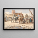 Al pozzo all'esterno del villaggio - Wilhelm Marstrand — quadro incorniciato alla parete