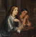 Donne veneziane in una chiesa, bozzetto per una pittura dallo stesso titolo, 1854 - Wilhelm Marstrand — vista dell’opera