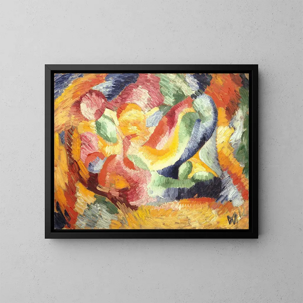 Composition astrale VI - Wilhelm Morgner — quadro incorniciato alla parete