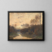 Paesaggio primaverile in serata - Wilhelm Nagel — quadro incorniciato alla parete