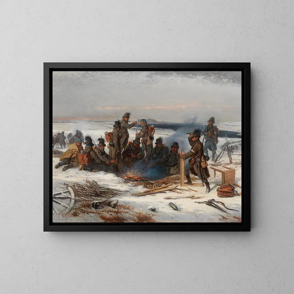 Repos des soldats - Wilhelm Richter — quadro incorniciato alla parete