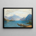 Al lago Attersee - Wilhelm Steinfeld — quadro incorniciato alla parete