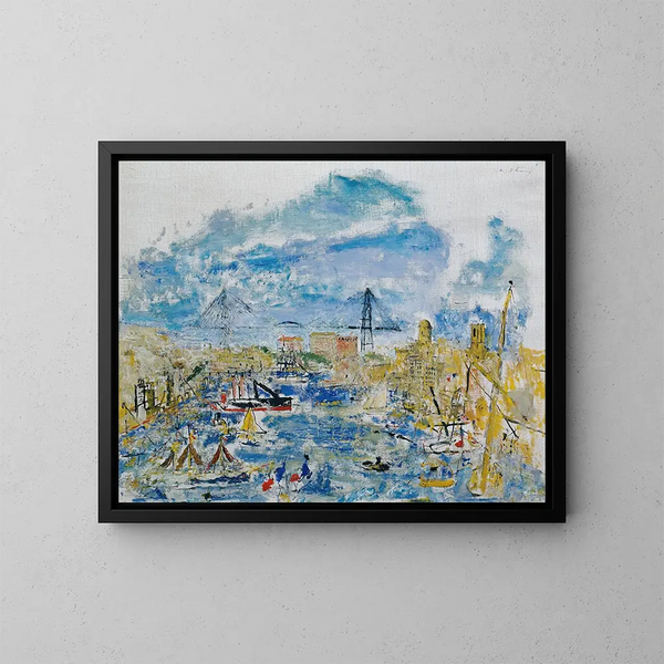 Porto di Marsiglia - Wilhelm Thöny — quadro incorniciato alla parete