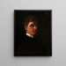 Autoritratto - Wilhelm Trübner — quadro incorniciato alla parete