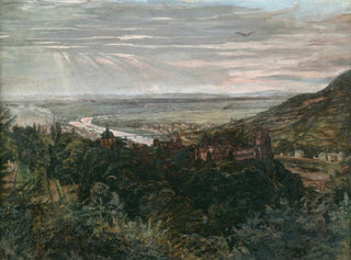 Wilhelm Trbner - View of Heidelberg.webp