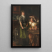 Lansquenet buveur avec servante - Wilhelm Trübner — quadro incorniciato alla parete
