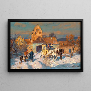 Wilhelm Velten - A Post Coach in Winter.webp