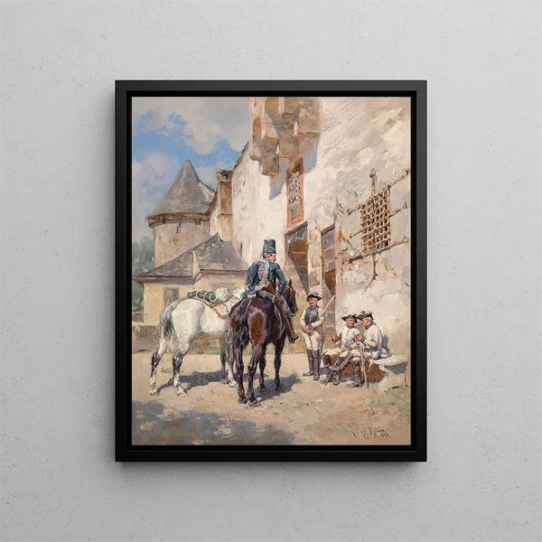 Wilhelm Velten - Wachposten an der Stadtmauer.webp